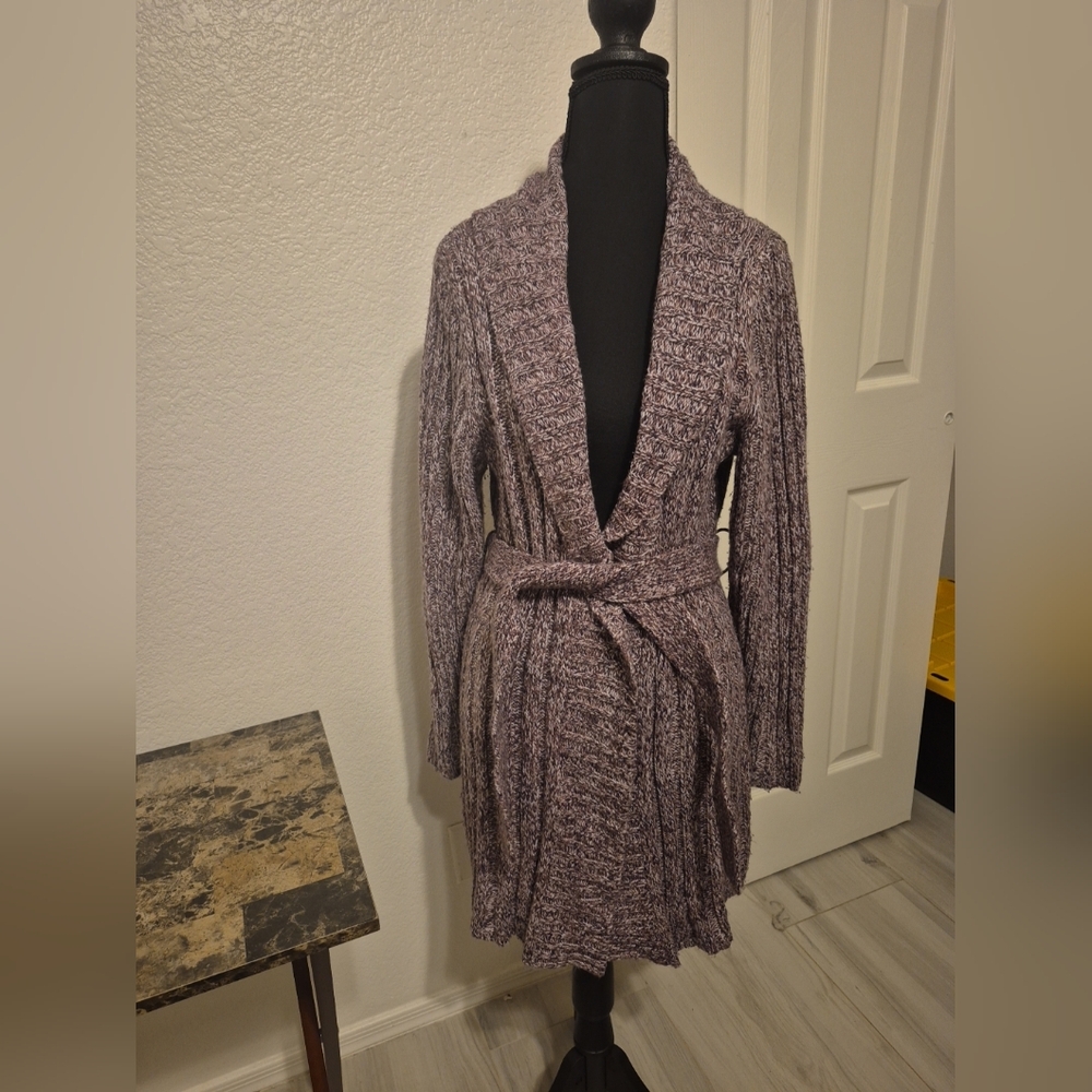 Croft & Barrow Women's Marled Purple Cardigan